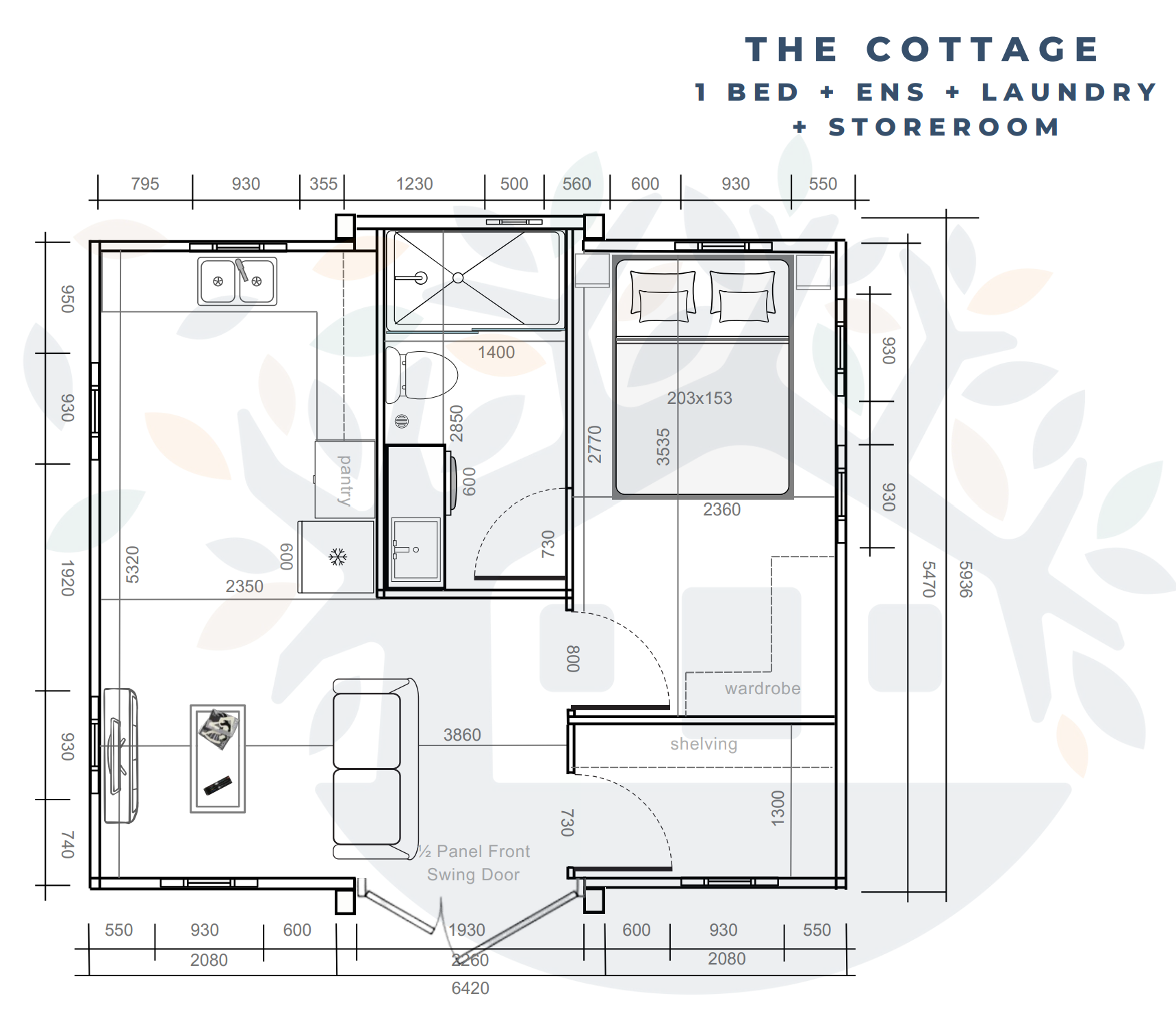 One Bed Ensuite Laundry