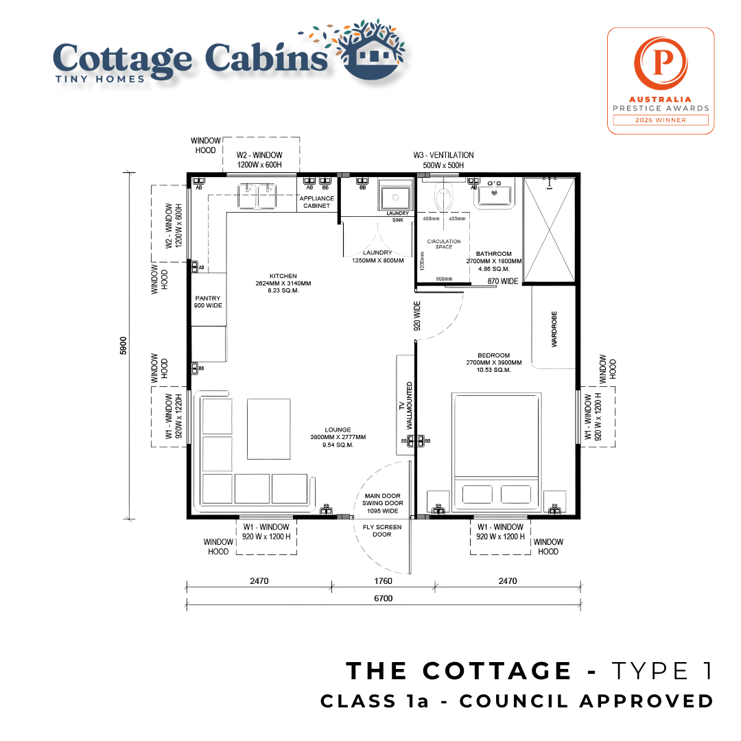Cottage Class 1a - Type 1b